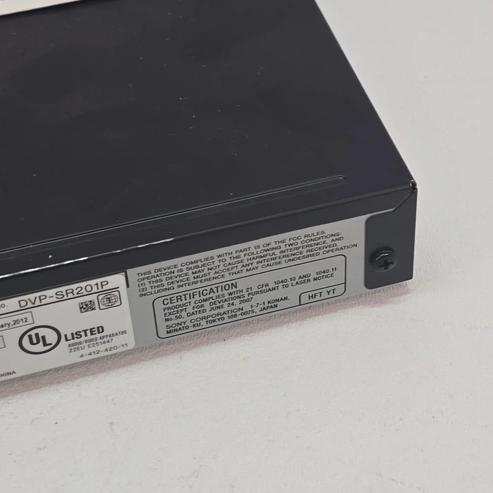 Sony dvp sr201p
